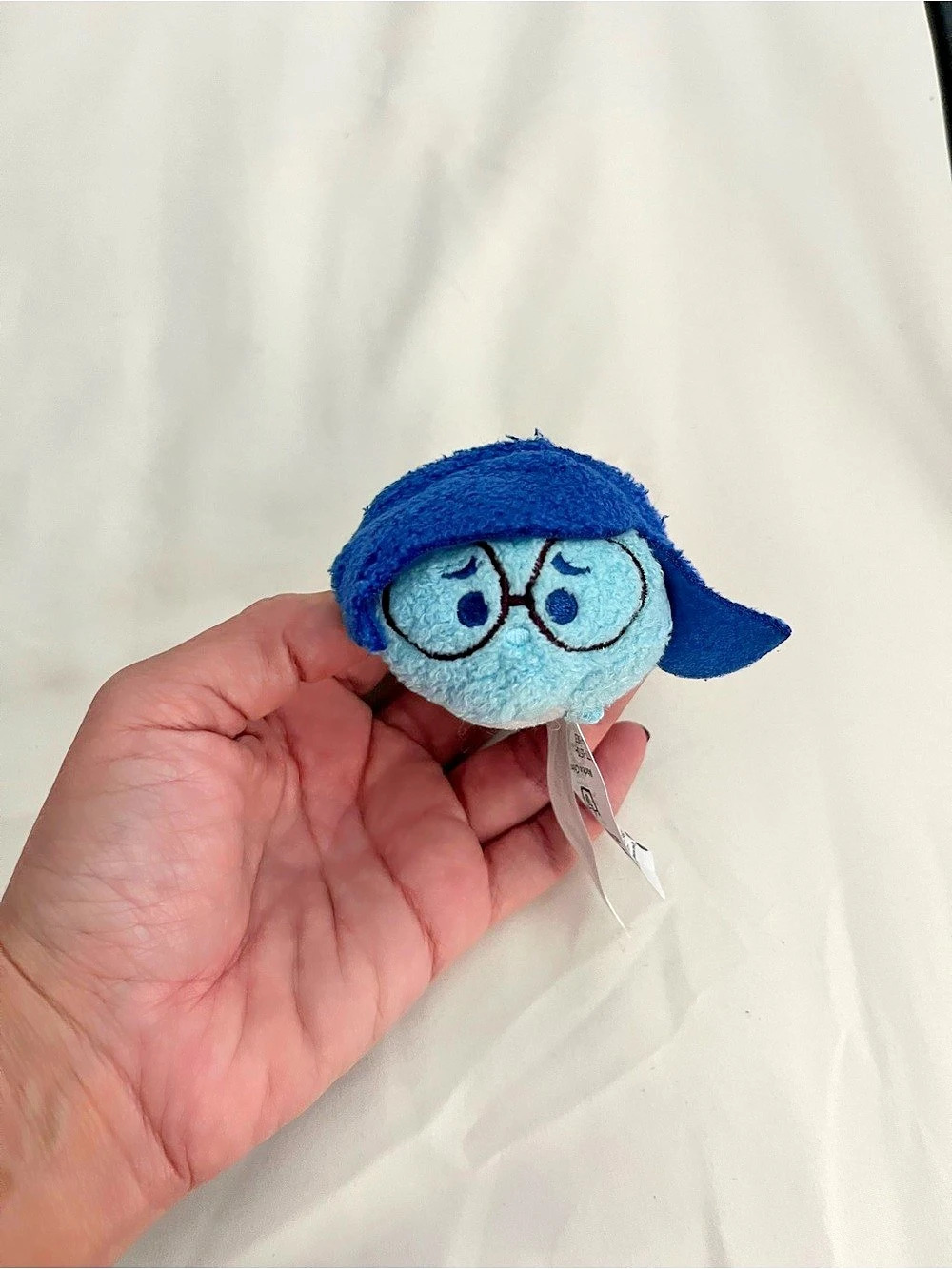 Disney Sadness Tsum Tsum Plush - Inside Out Blue & White